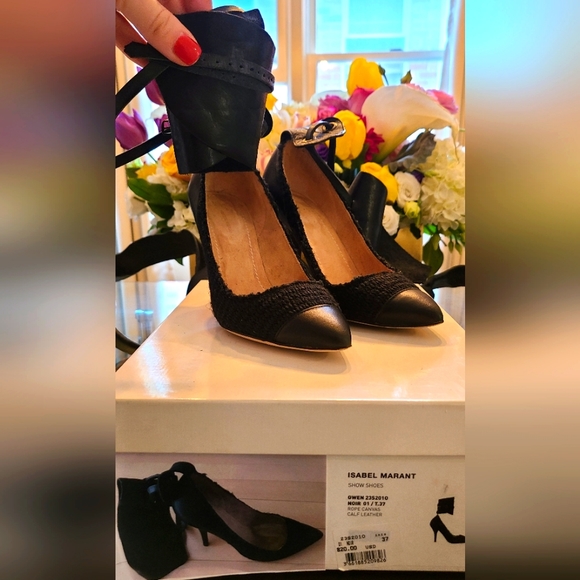 Isabel Marant Heels - Black Gwen Heels (nude picture is as advertised online) - Picture 1 of 8
